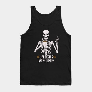 Life Begins After Coffee Tank Top